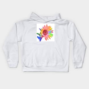 Cartoon Colored Sunflower Kids Hoodie